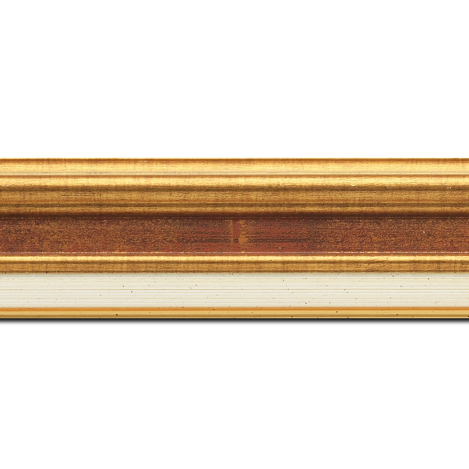 Cadre  bois or bordeaux — 41 x 33