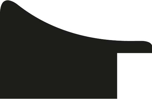 Cadre bois profil incurvé largeur 3.1cm argent chaud brillant cannelé lisse - 15x20