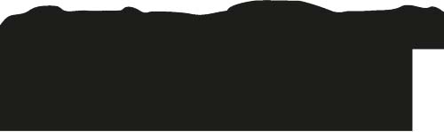 Cadre bois profil plat largeur 9.5cm  argent lumineux décor étoile