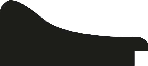 Cadre bois profil incurvé largeur 10.1cm blanc laqué effet plissé