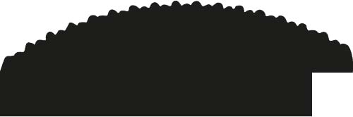 Cadre bois profil arrondi largeur 6.8cm décor maille argent  fond blanc - 20x30