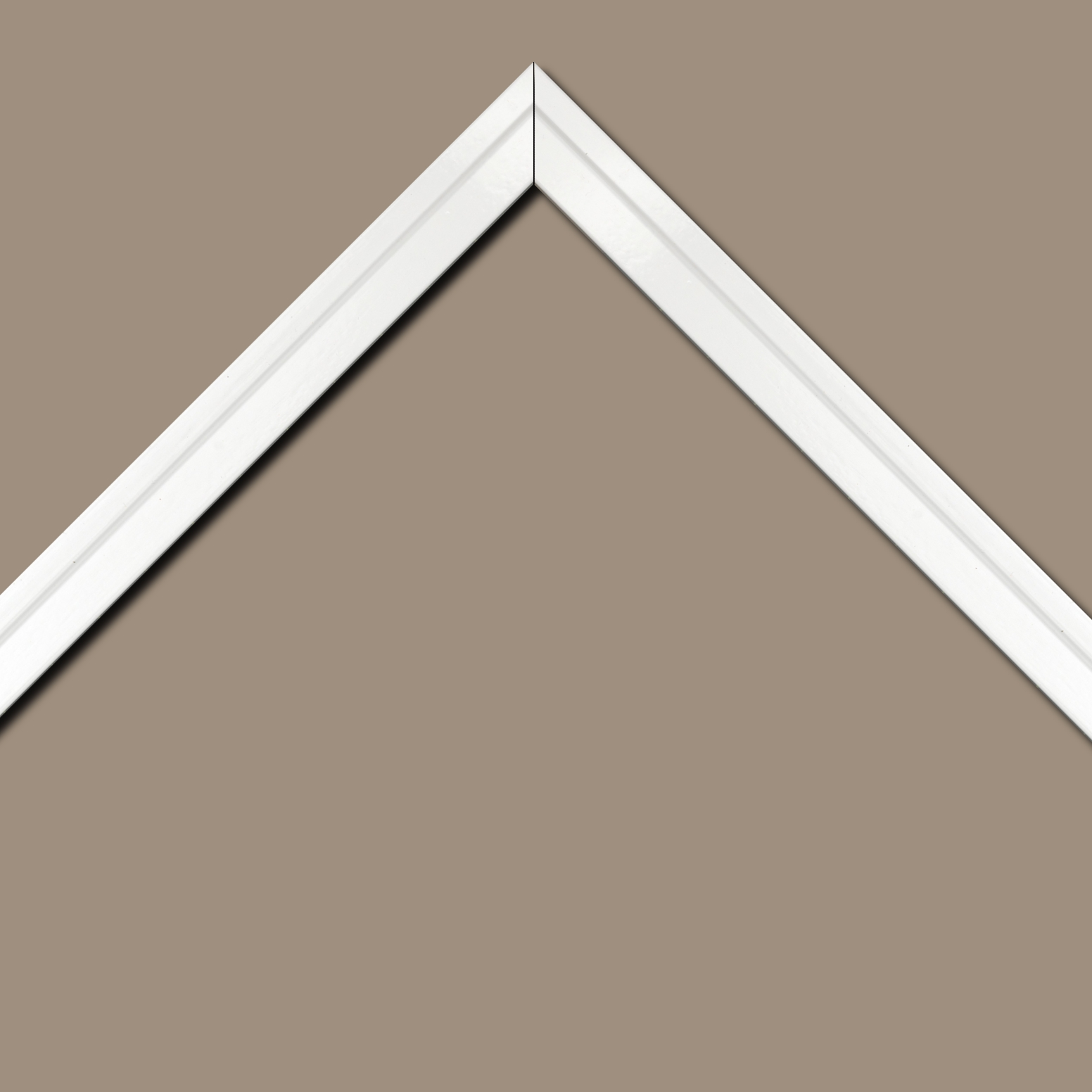 Cadre  bois blanc — 25 x 60