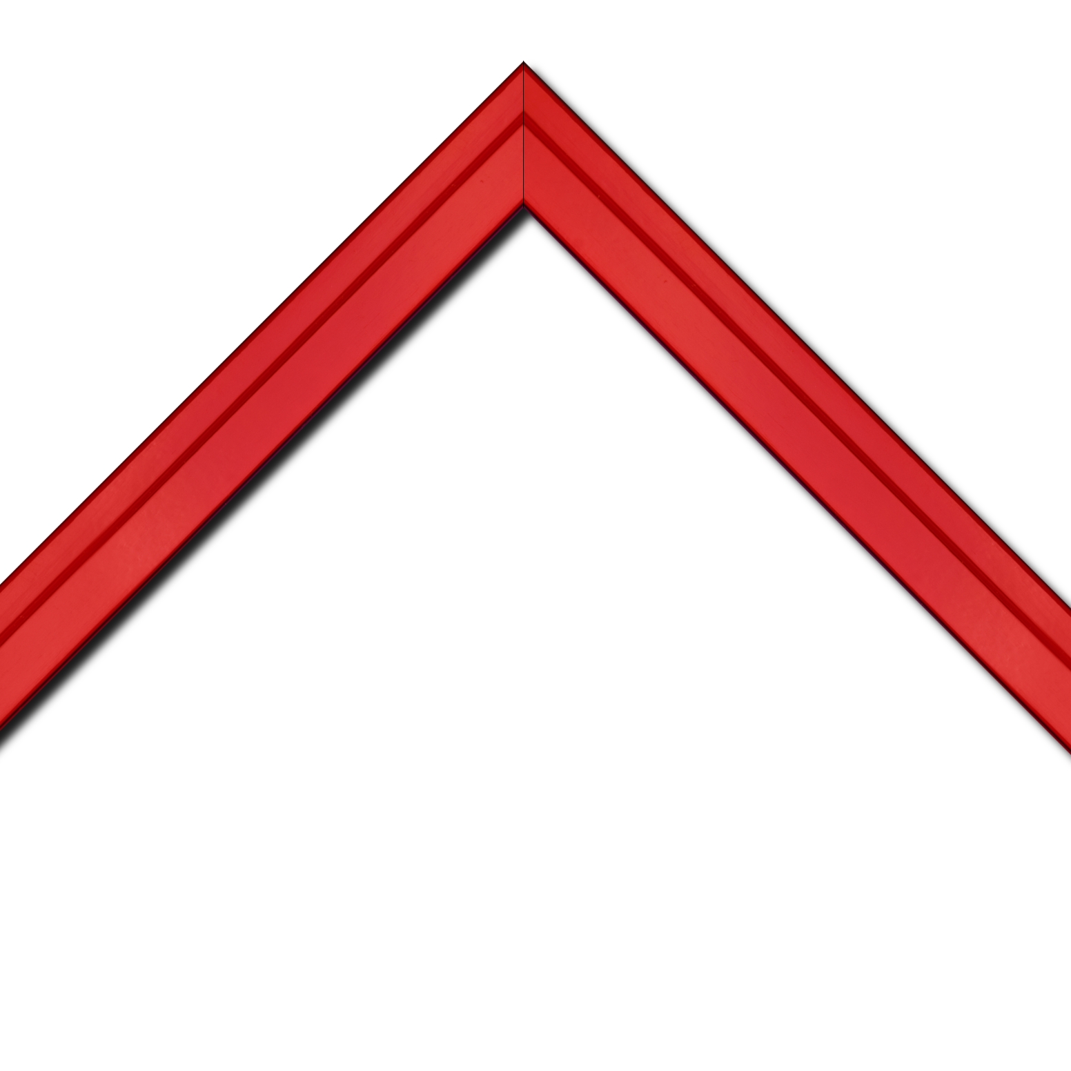 Baguette bois profil plat escalier largeur 3cm couleur rouge ferrari laqué