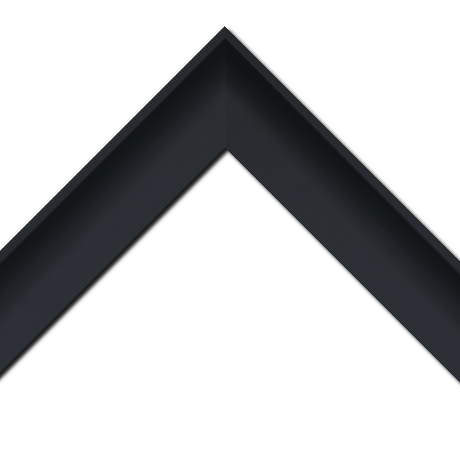 Baguette bois profil incurvé largeur 7cm couleur noir satiné