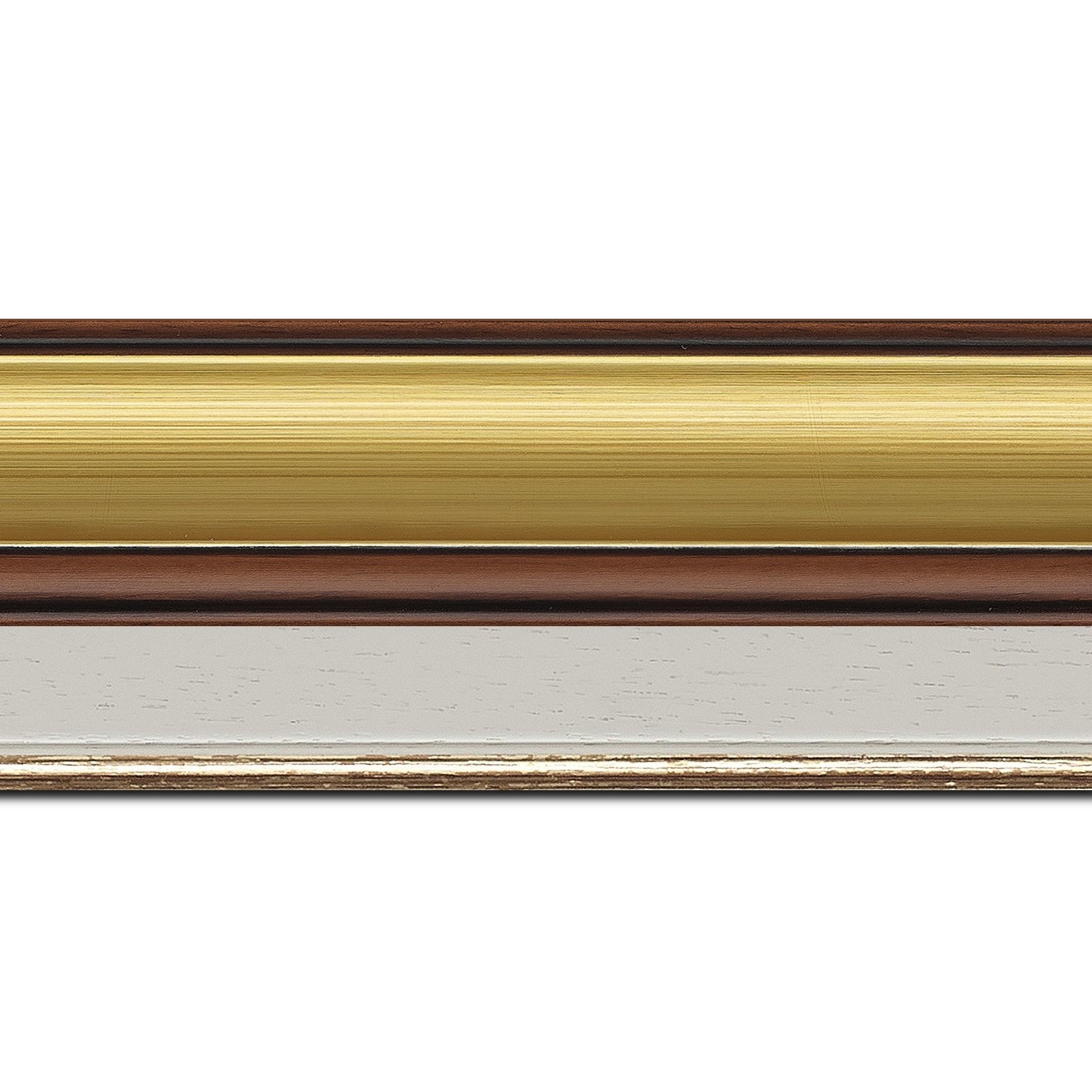 Cadre  pour peinture pour peinture bois marron tons bois or — 46 x 33