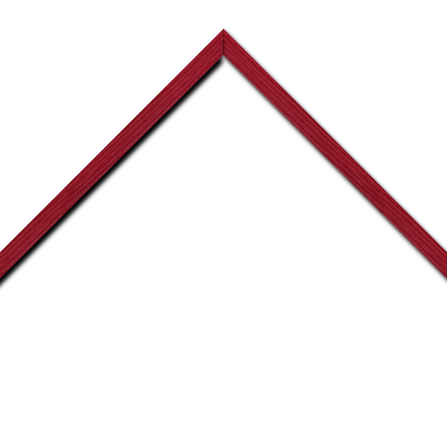 Baguette bois profil plat largeur 1.7cm couleur bordeaux veiné