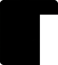 Cadre bois profil plat effet cube largeur 1.6cm couleur argent chaud effet cannelé - 40x50