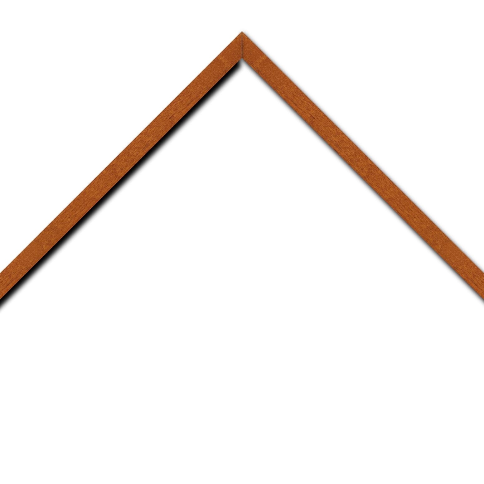 Baguette bois profil plat largeur 1.6cm couleur acajou satiné