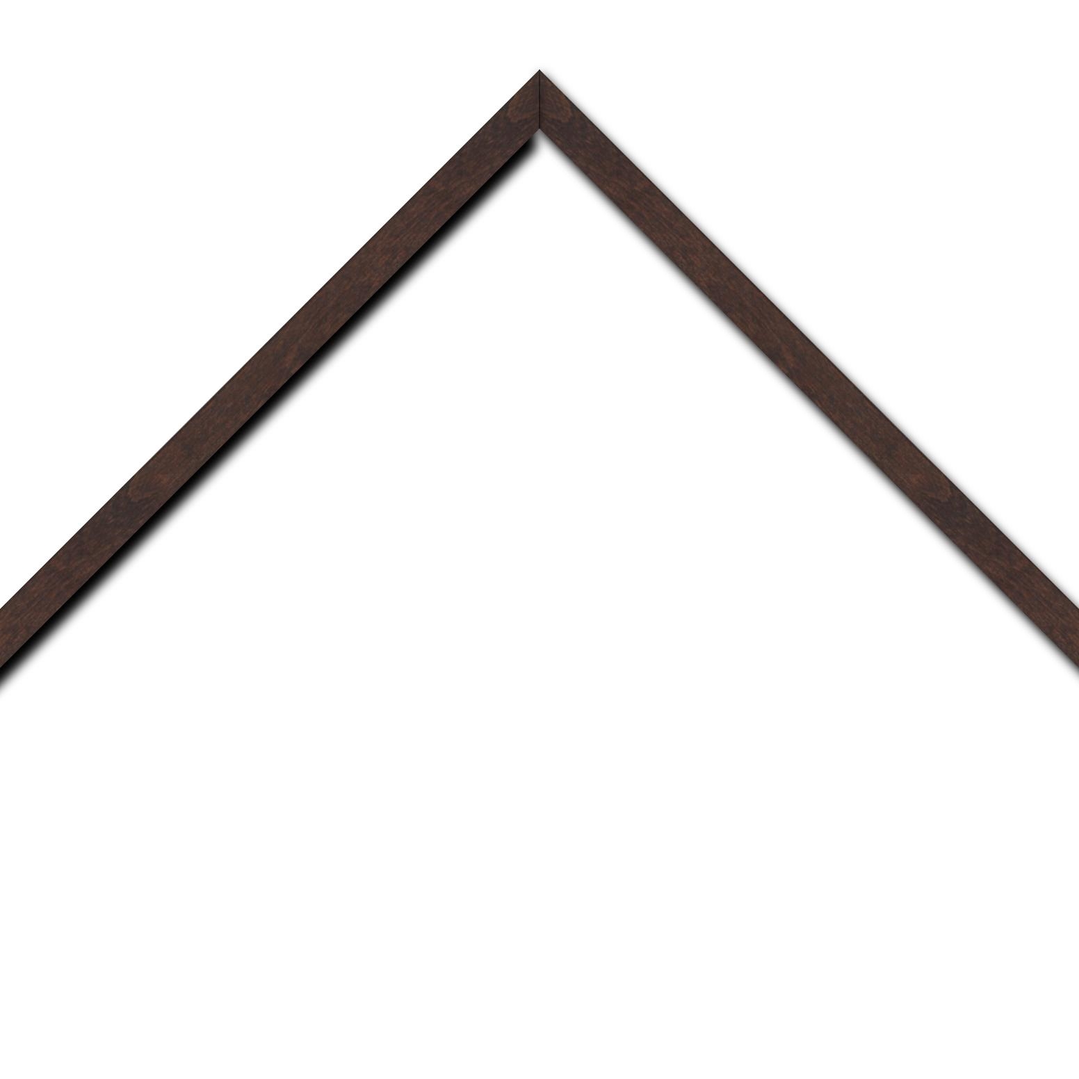 Baguette bois profil plat largeur 1.6cm couleur palissandre satiné