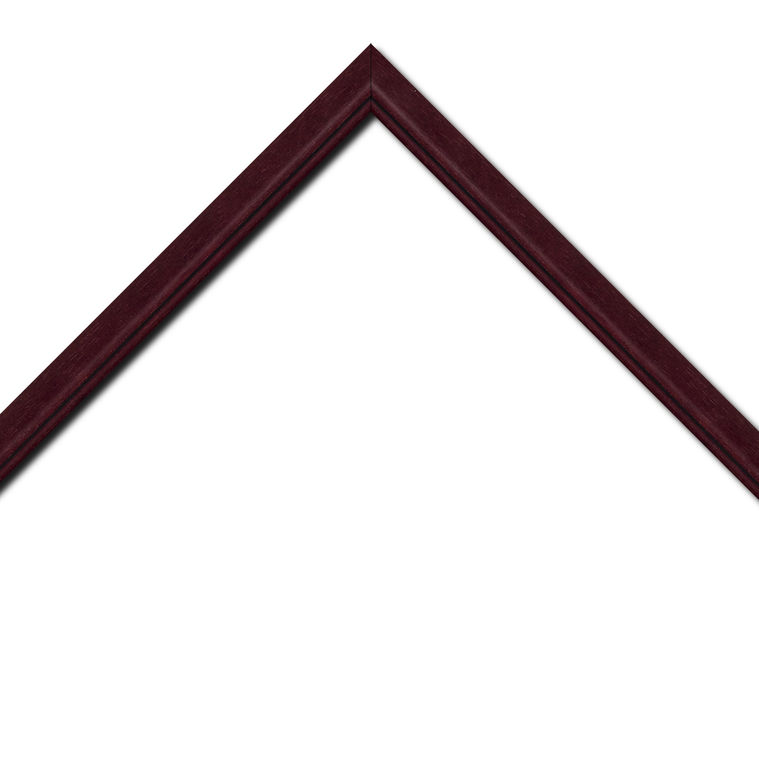 Cadre  bois bordeaux — 41 x 33