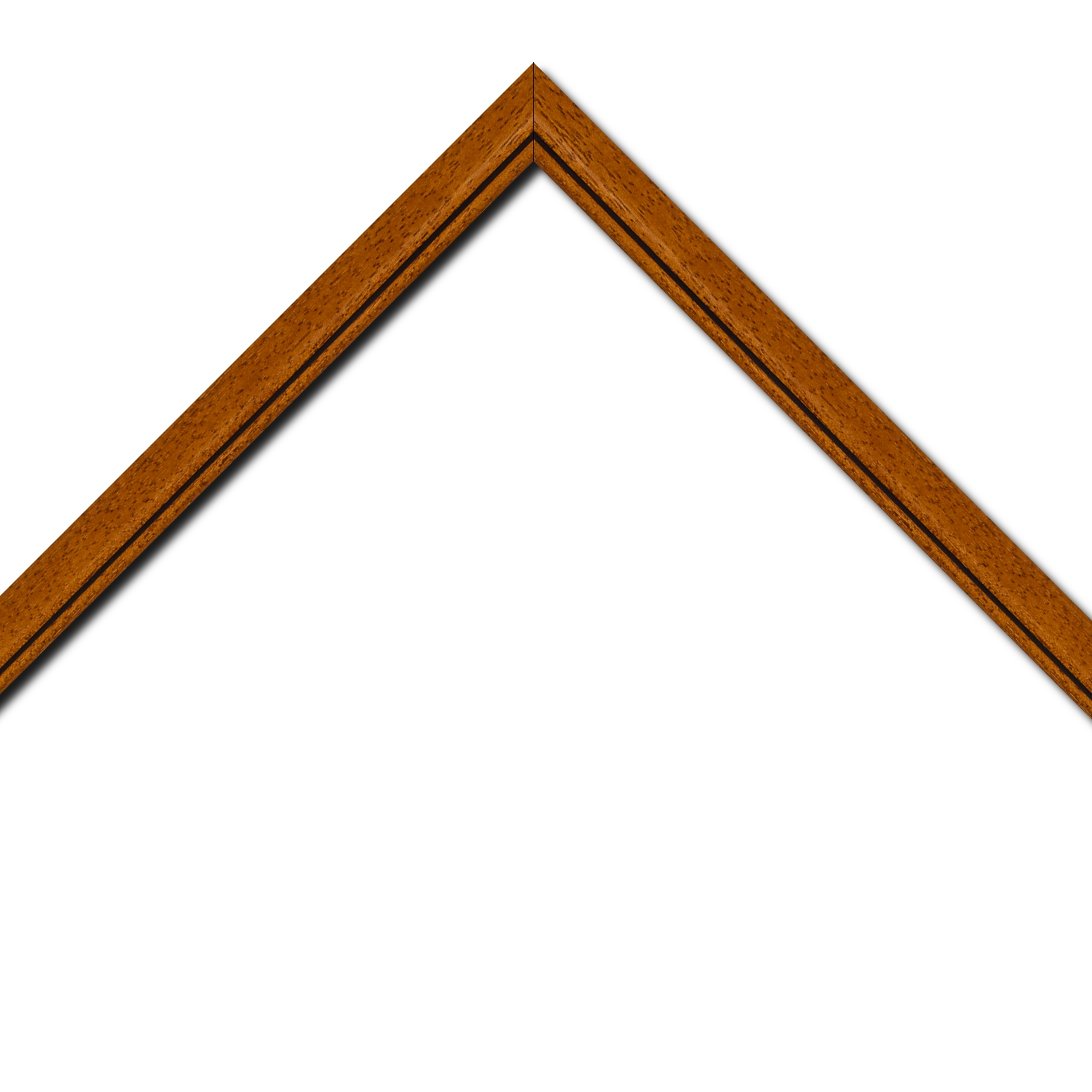 Cadre  bois marron tons bois — 41 x 33
