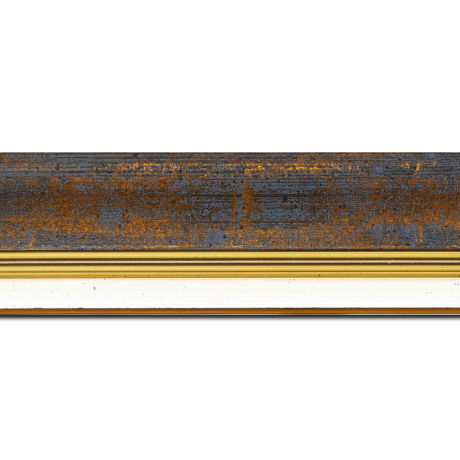 Cadre  bois bleu — 41 x 33