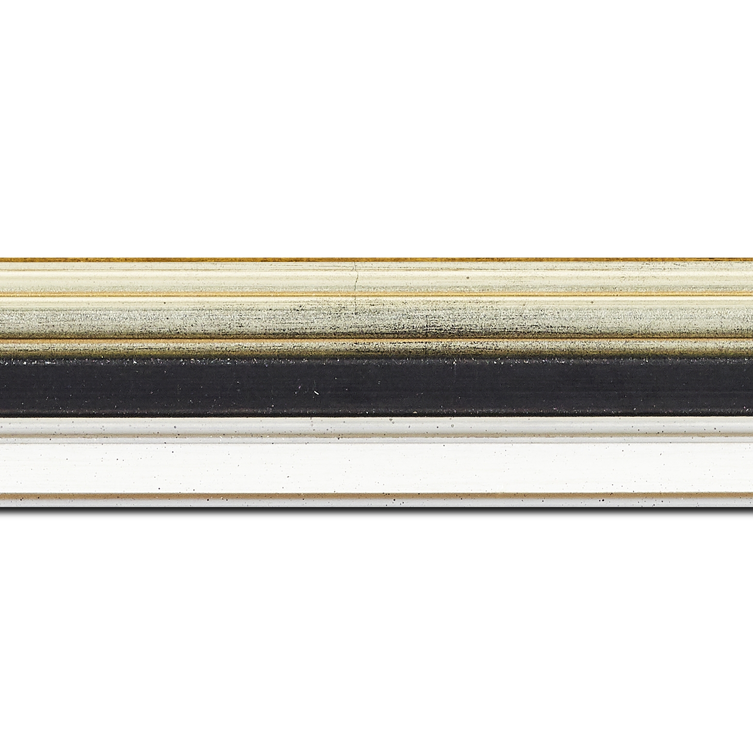Cadre  bois noir argent — 24 x 30