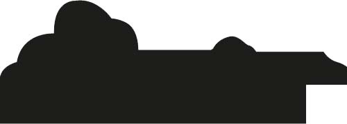 Cadre bois largeur 5.2cm argent gorge noire  marie louise blanche  filet argent intégrée - 60x60