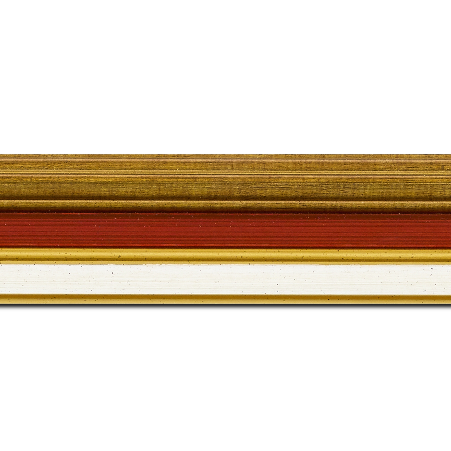 Cadre  bois bordeaux or — 70 x 70