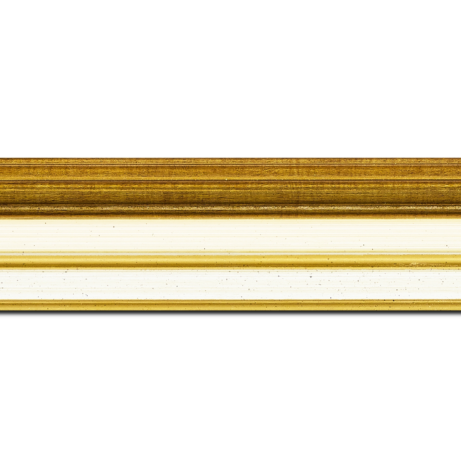 Cadre  bois or creme — 41 x 33
