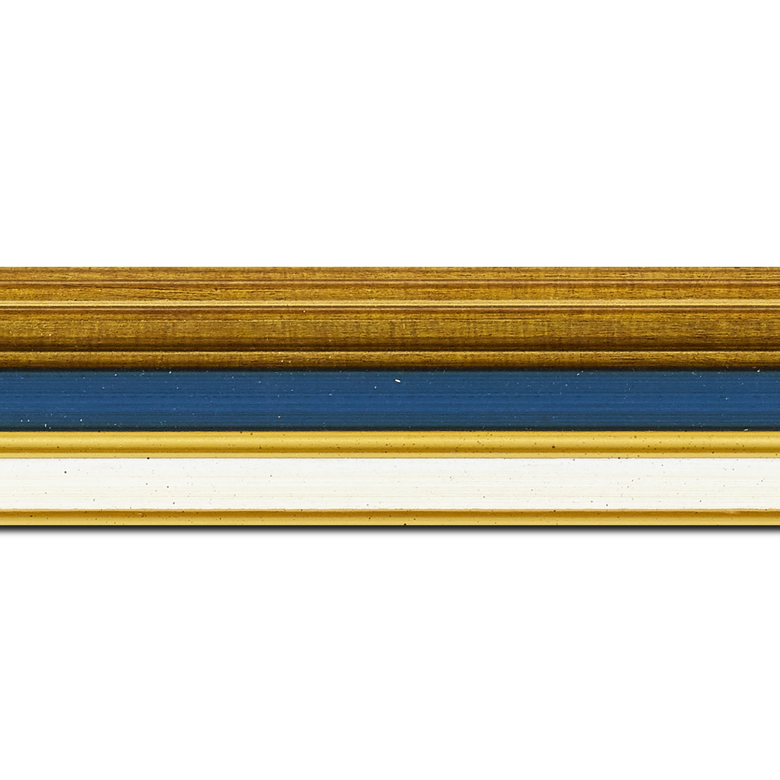 Cadre  bois or bleu — 50 x 100