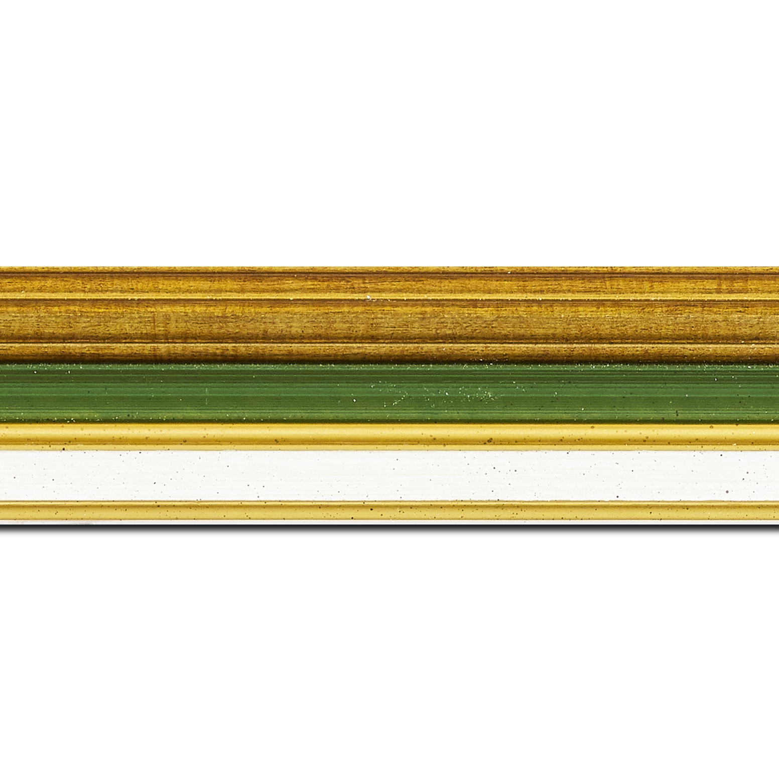Cadre  pour peinture pour peinture bois or vert — 21 x 29.7