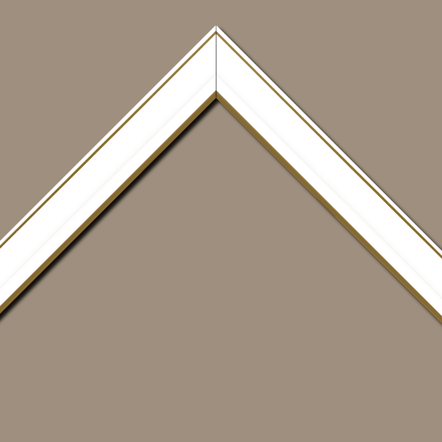 Cadre  bois blanc — 41 x 33