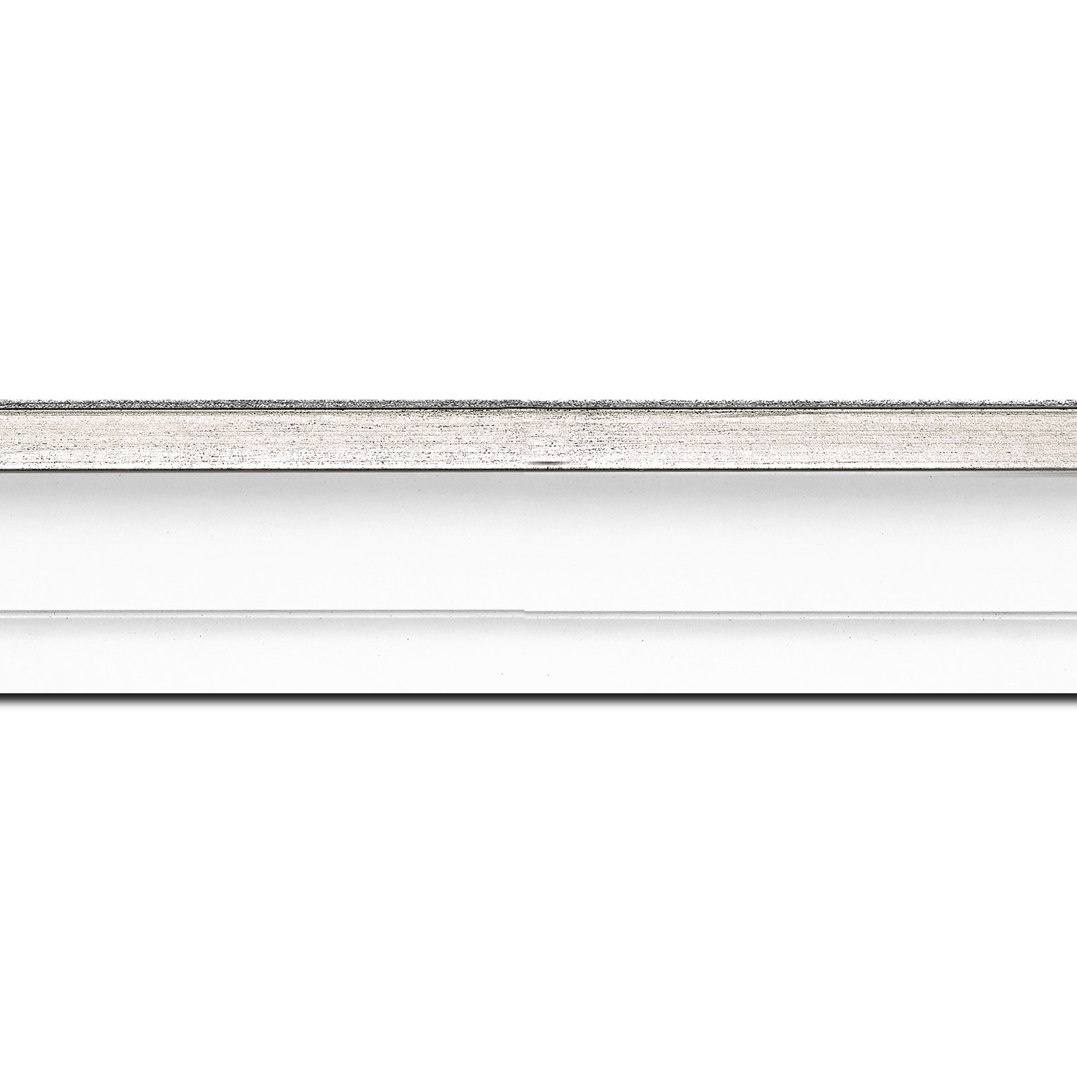 Caisse américaine pour peintures  americaine bois blanc argent — 61 x 38
