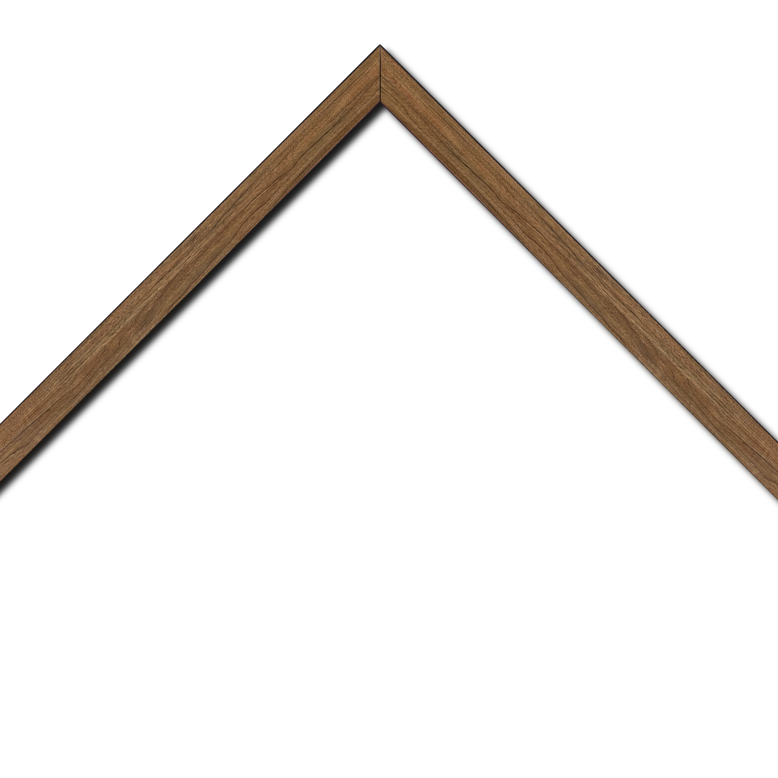 Cadre  bois marron tons bois — 41 x 33