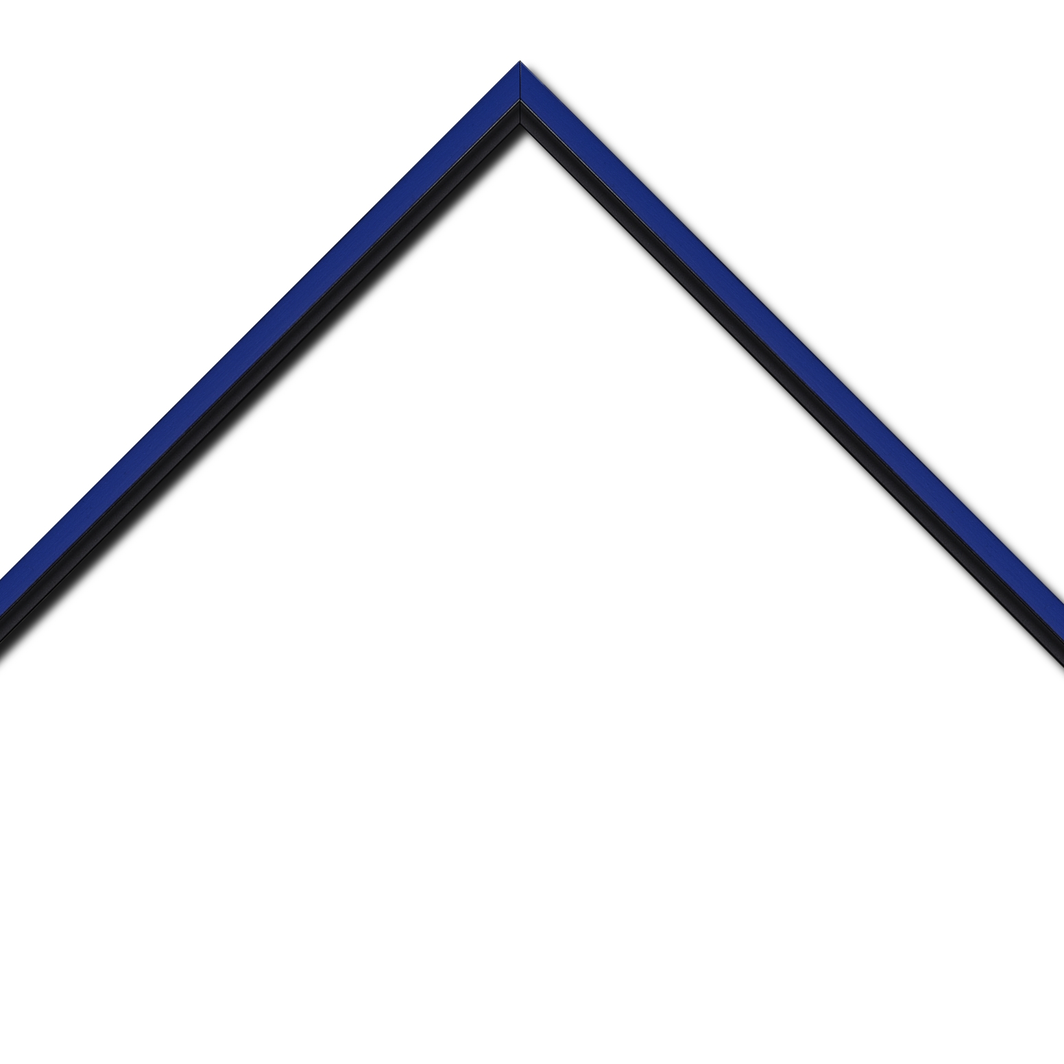 Cadre  bois bleu — 41 x 33