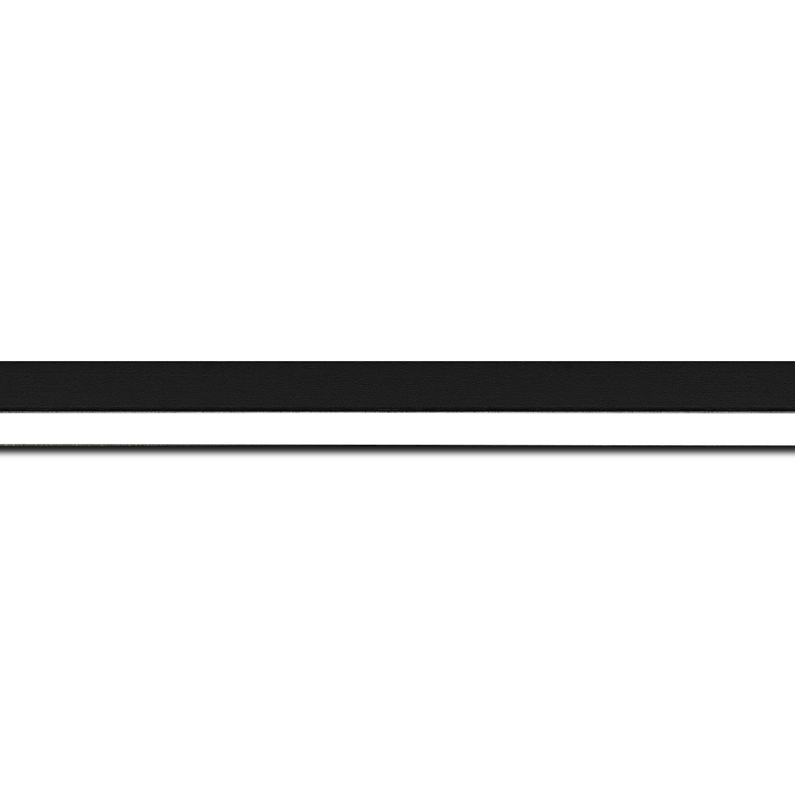 Cadre  bois blanc noir — 41 x 33