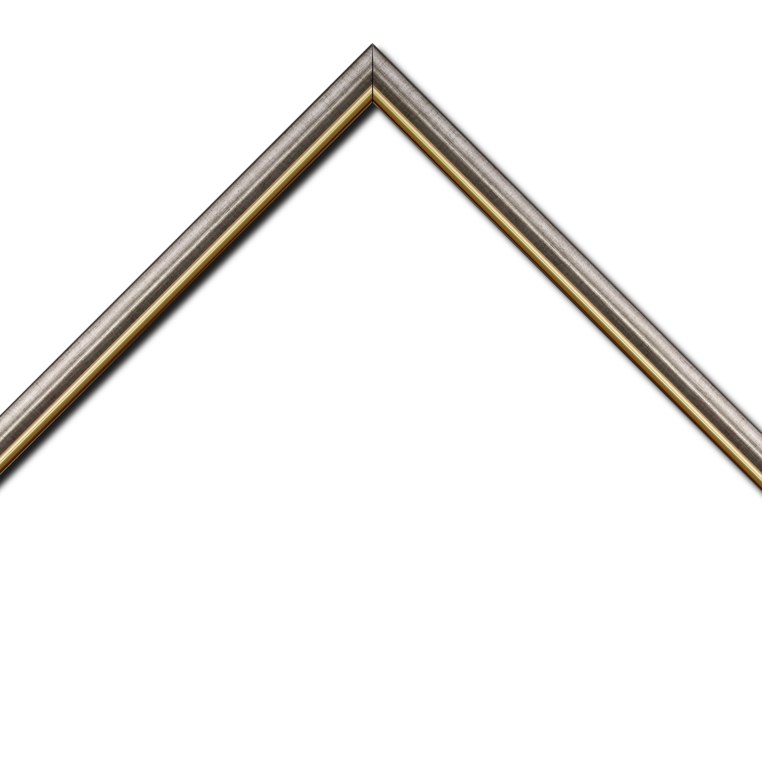 Cadre  bois plomb — 41 x 33