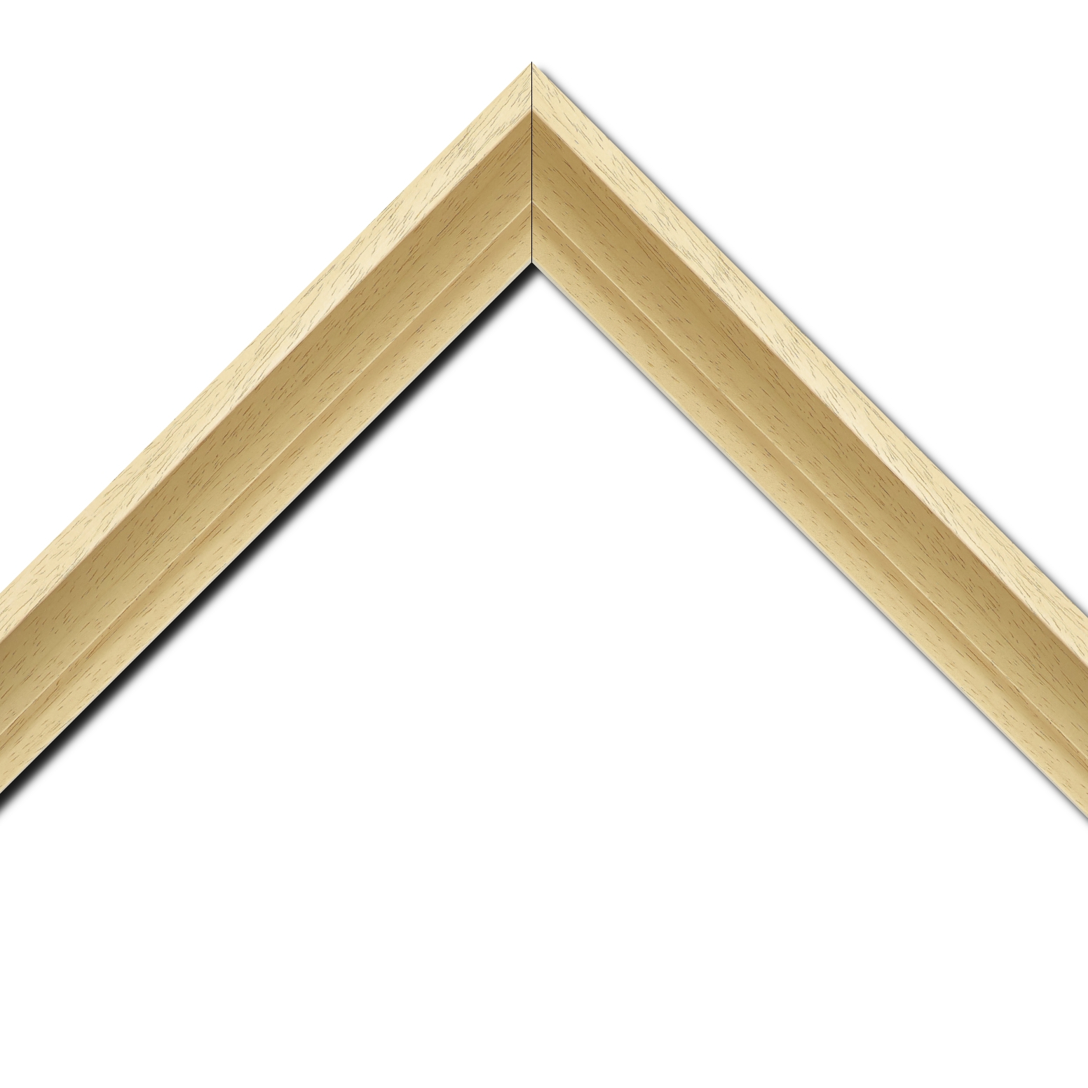 Baguette bois caisse américaine xl profil escalier largeur 4.9cm naturel (spécialement conçu pour les châssis 3d d'une épaisseur de 3 à 4cm) sans verni,peut être peint...