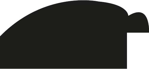 Cadre bois profil arrondi largeur 4.7cm couleur rouge cerise satiné rehaussé d'un filet noir - 50x65