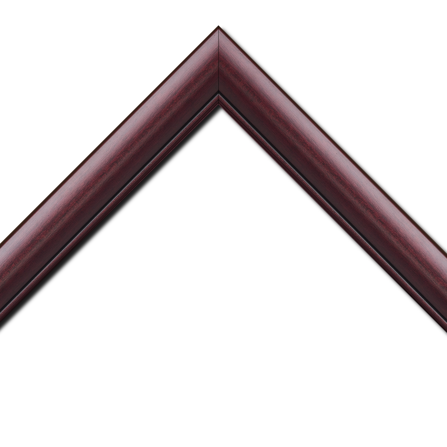 Cadre  pour peinture pour peinture bois bordeaux — 61 x 50