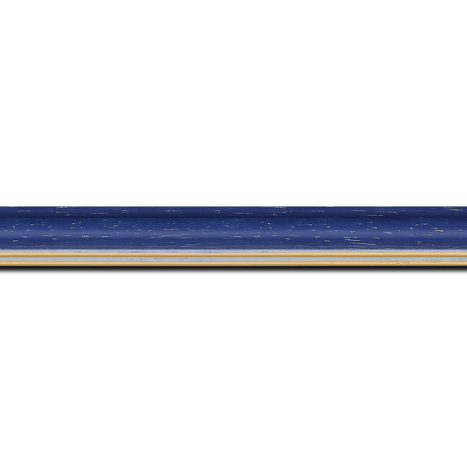 Cadre  bois bleu — 41 x 33