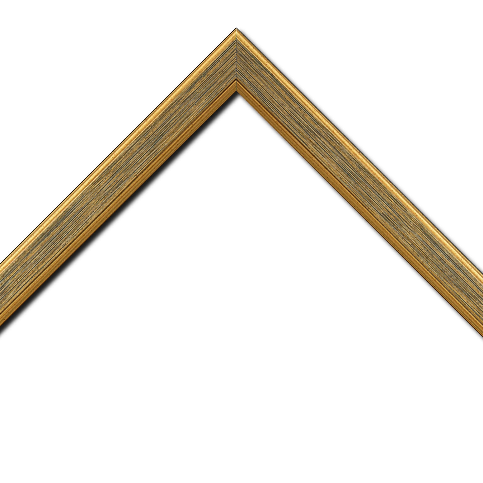 Cadre  bois or bleu — 59.4 x 84.1