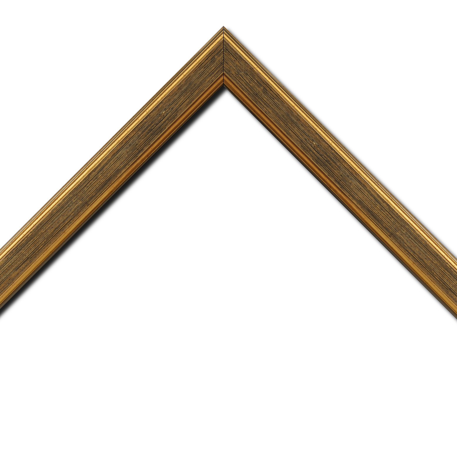 Cadre  bois or noir — 20 x 20