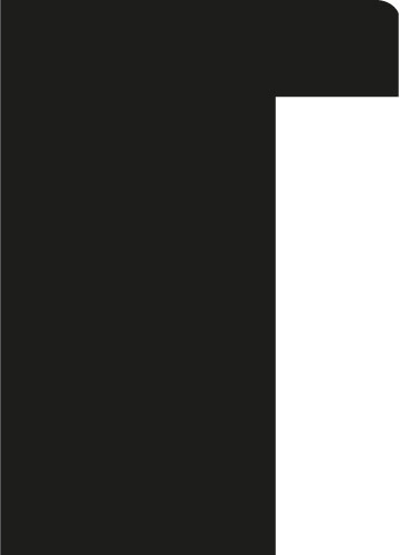 Baguette bois profil plat largeur 2cm hauteur 3.3cm couleur noir satiné (aussi appelé cache clou) - 61x50