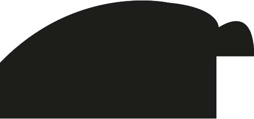 Baguette bois profil arrondi largeur 4.7cm couleur marron ton bois satiné rehaussé d'un filet noir - 61x46