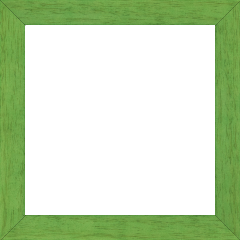 Cadre bois profil plat largeur 2.5cm couleur vert menthe satiné - 20x60