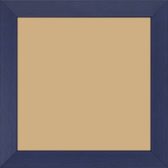 Cadre bois profil plat largeur 2.5cm couleur bleu matisse satiné - 59.4x84.1