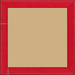 Cadre bois profil plat largeur 2.5cm couleur rouge satiné - 30x40