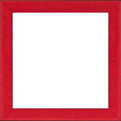 Cadre bois profil plat largeur 2.5cm couleur rouge satiné - 61x46