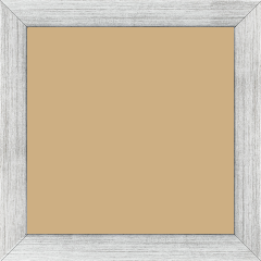 Cadre bois profil plat largeur 2.5cm couleur argent - 60x90