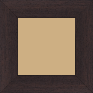 Cadre bois profil plat largeur 5.9cm couleur marron foncé satiné