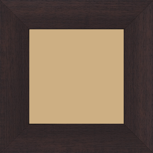 Cadre bois profil plat largeur 5.9cm couleur marron foncé satiné - 42x59.4
