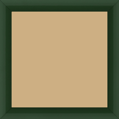 Cadre bois profil méplat largeur 2.3cm couleur vert anglais laqué - 59.4x84.1