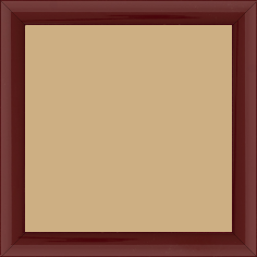 Cadre bois profil méplat largeur 2.3cm couleur bordeaux laqué - 59.4x84.1