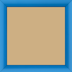 Cadre bois profil méplat largeur 2.3cm couleur bleu clair laqué - 60x90