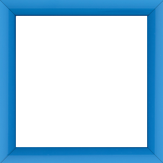 Cadre bois profil méplat largeur 2.3cm couleur bleu clair laqué - 41x27