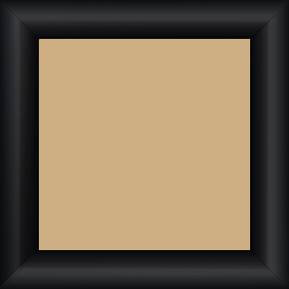 Cadre bois profil arrondi largeur 3.5cm couleur noir laqué - 42x59.4
