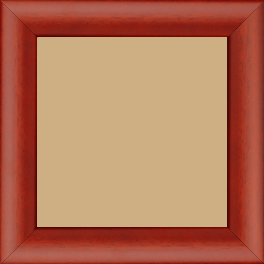 Cadre bois profil méplat largeur 3.7cm couleur rouge cerise satiné effet cube