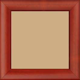 Cadre bois profil méplat largeur 3.7cm couleur rouge cerise satiné effet cube - 40x60